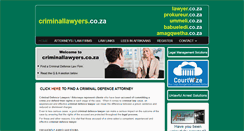 Desktop Screenshot of criminallawyers.co.za
