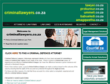Tablet Screenshot of criminallawyers.co.za